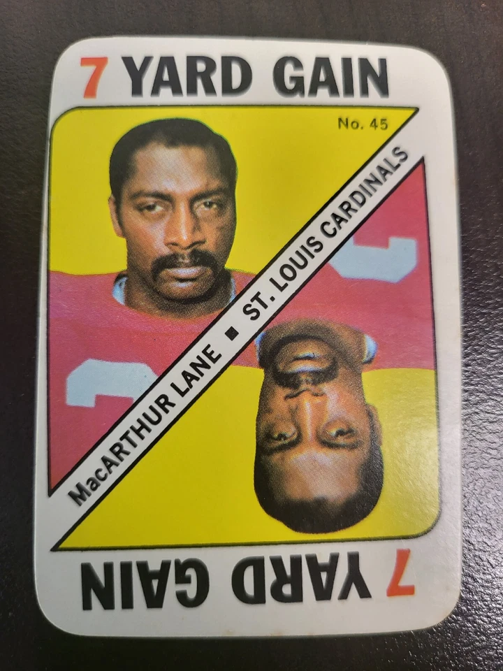 1971 Topps MacArthur Lane football card game #45..... - Image 1 of 2