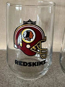 Washington Redskins NFL 5" H Drinking Cocktail Glasses, Set of 2 - Picture 1 of 4