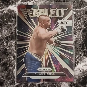 2023 Panini Prizm UFC Chuck Liddell Fearless Silver Disco Insert Prizm Card  #4 - Picture 1 of 2