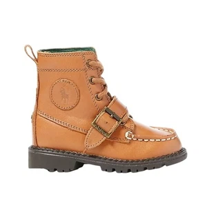 Polo Ralph Lauren Jungen Leder Ranger Hi II Stiefel Größe 5 Big Kid Gorpcore Cabinco - Bild 1 von 10