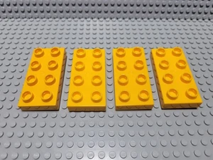 Lego Duplo Menge 4 hellorange Bauplatte Stücke - Bild 1 von 1