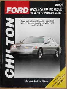 Chilton Lincoln Continental / Mark VII / VII / Stadtwagen 1988-2000 Reparaturanleitung +Wirin - Bild 1 von 2