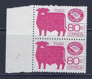 EXP.  ISSUE $0.80 "Meat Cuts-Toro" Perf 11, PAIR  SC#1113c-Ex48  PPR #3  (E098) - Bild 1 von 1