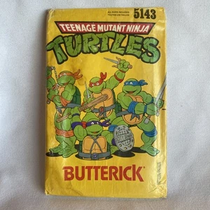 Vintage 1990 Butterick Teenage Mutant Ninja Turtles Kostüm Muster 5143 UNCUT - Bild 1 von 4