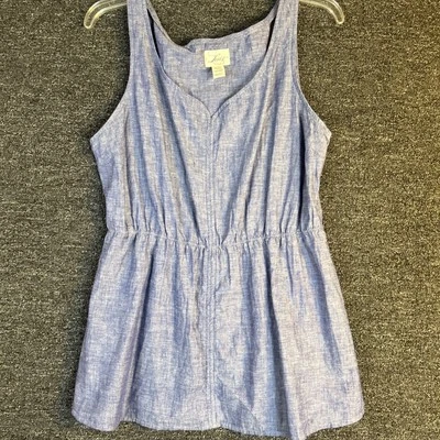 Blusa vaquera Levi's para mujer talla XL boho manga corta algodón - lino Foto 1 de 4
