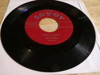 Nappy Brown 45 - Piddily Patter - Savoy 451162  (Label & Title Variation) - Image 1 of 2