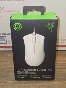 New & Sealed! Razer DeathAdder Essential Wired Gaming Mouse White - NIB! - Bild 1 von 3