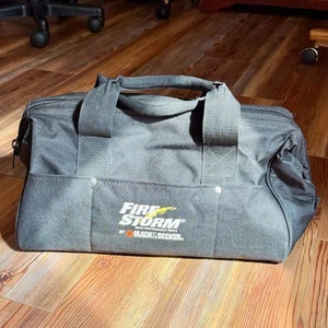 Black and Decker FireStorm Tool bag 16”x8”x10”.  Heavy Duty, wide mouth, roomy.  - Picture 1 of 7