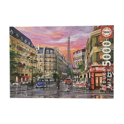 Quebra-cabeça Educa 5000 Peças - Rue Paris Torre Eiffel RARA NOVA CAIXA ABERTA Não Usado - Imagem 1 de 3