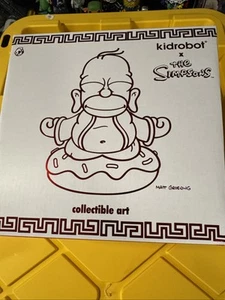 Kidrobot The Simpsons Homer Buddha Vermilion Red 7" Vinyl Figure Brand New Neca - Picture 1 of 4