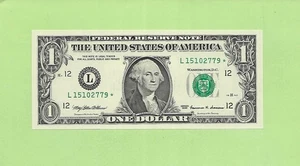 1999* ..UNCIRC $1  L 1510 2779 *  .... 1999 $1  L-*       STAR NOTE - Picture 1 of 2