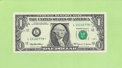 1999* ..UNCIRC $1  L 1510 2779 *  .... 1999 $1  L-*       STAR NOTE - Image 1 of 2