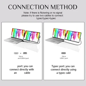 Laptop Monitor Extender 14.1inch Portable Double Screen External Second Monitor - Picture 1 of 8