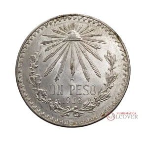 MEXICO MEJICO 1 Peso 1938 plata EBC - Foto 1 di 2