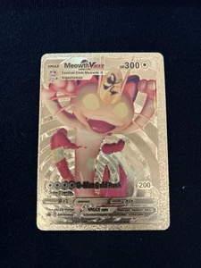 Meowth VMAX SWSH005 Sword & Shield Promo Gold Card - Picture 1 of 2