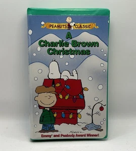 A Charlie Brown Christmas VHS 1996 Video Tape Vintage Green Clamshell Nearly New - Imagen 1 de 10