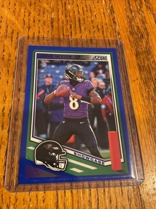 Lamar Jackson #75 Showcase /250 - 2025 Score Football Panini - Picture 1 of 4