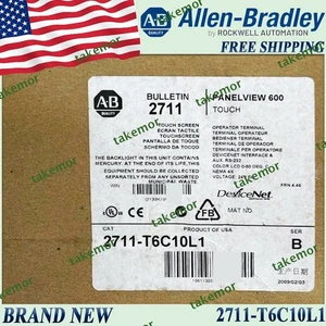 Brand New 2711-T6C10L1 Allen-Bradley PanelView Standard Terminal Free Ship US AB - Picture 1 of 5