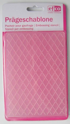efco Prägeschablone /  Embossing stencil --- Gitter / Prägemappe - Bild 1 von 2