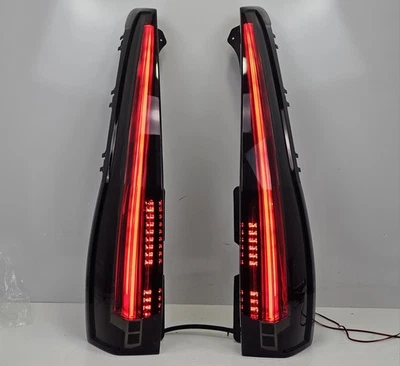 VLAND Full LED Smoked Rear Tail Lights For Cadillac Escalade ESV 2007-2014 NOTE* - Image 1 of 4