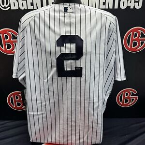 Derek Jeter Autographed New York Yankees Majestic Authentic Jersey Steiner COA