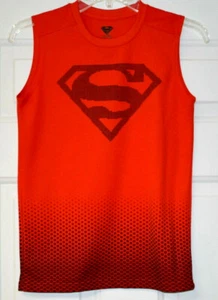 T-Shirt ärmellos Jungen Große 10/12 D C Comics Superman rot schwarz - Bild 1 von 6