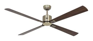 DC ceiling fan with Remote Indoor fan Eco Neo Brass 152 cm 60" Walnut Cherry - Picture 1 of 4