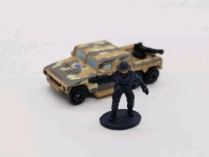 Micro Machines Traxxon Raider Military Truck Hasbro Includes Blue Soilder - Picture 1 of 6