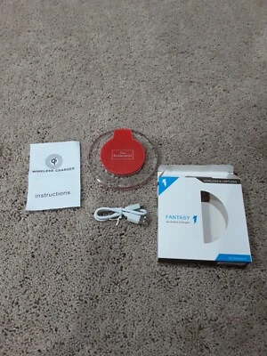 NEW Fantasy Wireless Fast QI Charger/ Apple iPhone 8 Plus SE2 X XS XR 11 Pro MAX - Image 1 of 4