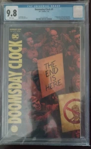 DC Comics Doomsday Clock #1 Rorschach, Marionette & Mime 1st Appearance CGC 9.8 - Picture 1 of 2