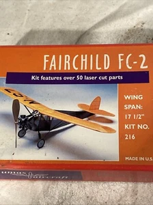 "Modelo de avión Fairchild FC-2 a escala de nogal Dumas sellado WS 17,5""" - Imagen 1 de 4
