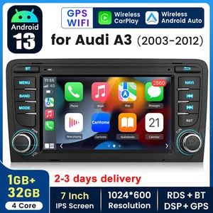 Car Stereo For Audi A3 S3 RS3 8PA 8P1 Android 13 Carplay GPS Navi WiFi Head Unit - Picture 1 of 16