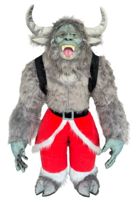 Disfraz inflable de 7 pies mascota Krampus traje de Papá Noel felpa fiesta de disfraces de Navidad Foto 1 de 4