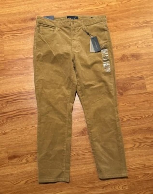 Tommy Hilfiger Mujer Pana Tribeca Pantalones Ajustados al Tobillo Marrón Talla 14 Camel Nuevos Foto 1 de 4