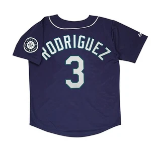 Alex Rodriguez 1999 Seattle Mariners Alt Navy Blue Men's Jersey w/ Team Patch - Picture 1 of 4