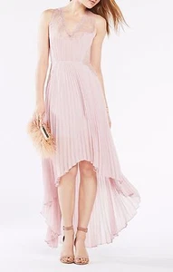 NUEVO VESTIDO BAJO BCBGMAXAZRIA LAVANDA ANGELEA PLISADO ALTO JGK63H81/L432A TALLA 0 - Imagen 1 de 3