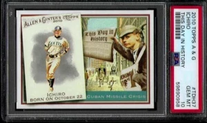 PSA 10 - 2010 Topps Allen & Ginter TDH37 Ichiro/This Day in History Mariners HOF - Picture 1 of 2