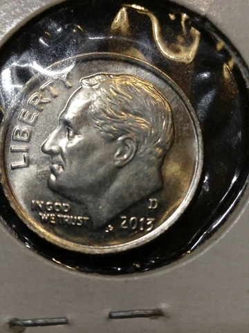 2013 Roosevelt Dime  D - BU - A-64 Cover