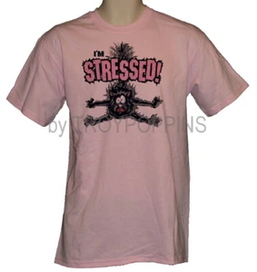 1-I'M STRESSED BLACK CAT NOVELTY FUNNY WORK GEAR MENS GRAPHIC PRINTED T-SHIRT - Picture 1 of 5