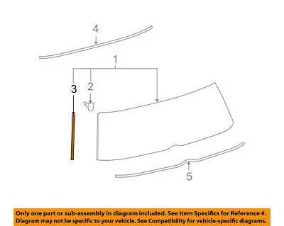 Moldura lateral puerta levadiza Toyota OEM 2008-2015 Scion xB 7557312370 nuevo en paquete Foto 1 de 3