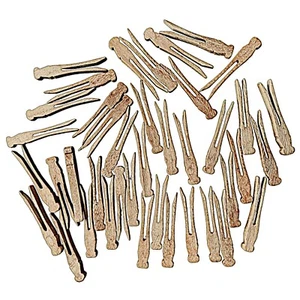 "Alfileres de madera vintage para ropa/artesanía decoración 3 3/4"" (lote de 41)" - Imagen 1 de 2