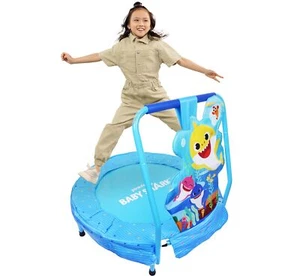 Baby Shark Family Mini Trampoline, Indoor Kids Trampoline for Toddlers with H... - Picture 1 of 6