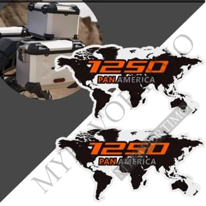 Harley Pan American 1250 aluminum luggage Panniers Protector Adventure sticker - Picture 1 of 28