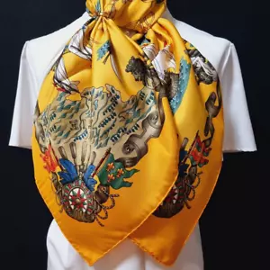 RARE VINTAGE HERMES Silk Scarf "Voiles de Lumiere" Carre 90 by Joachim Metz - Picture 1 of 14