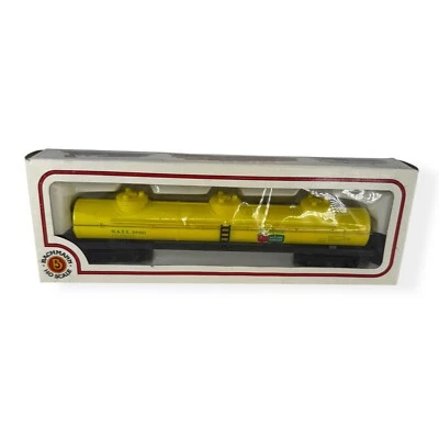 Bachmann Ho Scale 43-1019-75 Electric Trains Dome Tank Car Yellow Brill Trolley - Image 1 of 4