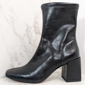 NEW Anthropologie Silent D Carina Black Stretch Napa Boots Size 36 EU 5.5 US - Picture 1 of 12