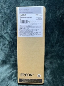 January 2026 Genuine Epson Light Light Black Ink Cartridge T55K9 - Picture 1 of 3