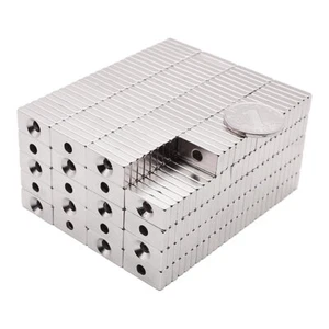 Lotto 20mmx10mmx4mm svasatore:4mm forte magneti blocco neodimio terre rare N50 - Foto 1 di 3