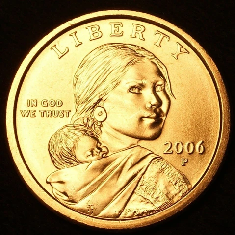 2006 P Sacagawea Dollar US Mint Coin in "Brilliant Uncirculated" Condition! Cover