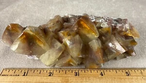 Red Calcite Crystal Cluster- Phantoms - Mexico - Picture 1 of 12